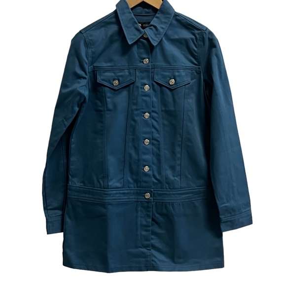 Zara Button Down Retro Vibe Mini Dress Medium - Picture 2 of 9